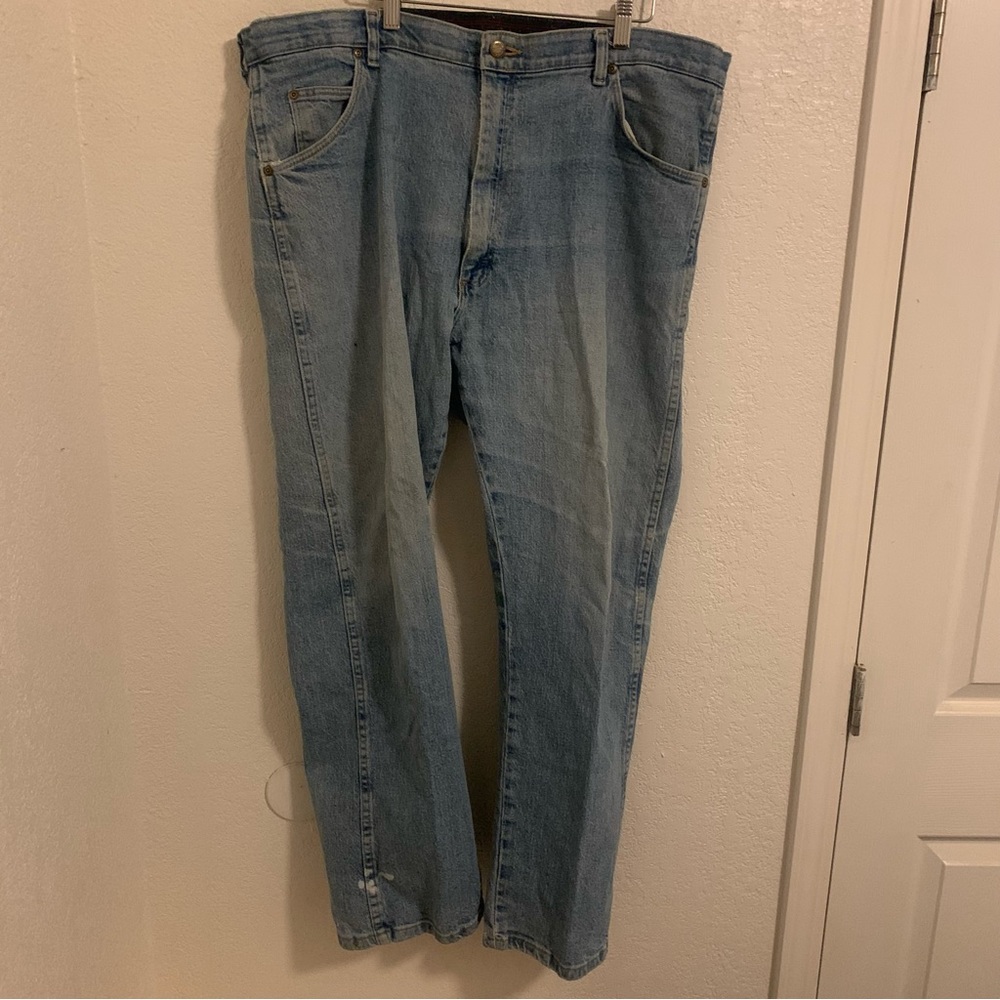 Wrangler Jeans Mens Blue Denim 40x30 Regular Fit